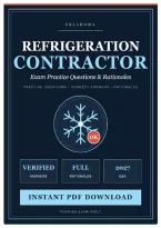 Oklahoma Refrigeration Contractor Exam Practice Questions And Correct Answers &lpar;Verified Answers&rpar; Plus Rationale 2027 Q&A&vert; Instant Download Pdf&period;