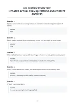 Usi Certification Test&NewLine;Updated Actual Exam Questions And Correct&NewLine;Answers