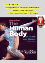 Test Bank for Memmler's Structure and Function of the Human Body Enhanced Edition 14th Edition by Barbara Janson Cohen ISBN 9780323883511 Test Bank&NewLine;&NewLine;