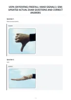 Uspa &lpar;Skydiving&rpar; Freefall Hand Signals &lpar; Sim&rpar;&NewLine;Updated Actual Exam Questions And Correct&NewLine;Answers