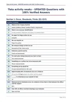 Tleta activity weeks &ndash; UPDATED Questions with&NewLine;100&percnt; Verified Answers