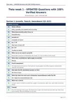Tleta week 1 &ndash; UPDATED Questions with 100&percnt;&NewLine;Verified Answers