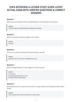 Uspa Skydiving A License Study Guide Latest&NewLine;Actual Exam With Verified Questions & Correct&NewLine;Answers