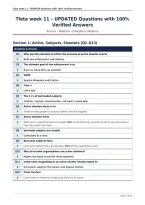 Tleta week 11 &ndash; UPDATED Questions with 100&percnt;&NewLine;Verified Answers