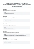 Uspa Skydiving B License Study Guide&NewLine;Frequently Tested Actual Exam Questions With&NewLine;Correct Answers&NewLine;