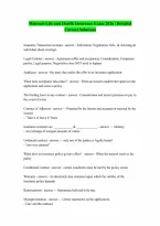 Missouri Life And Health Exam Questions And Answers Rated A Latest Update 2026