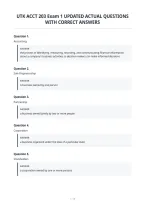 Utk Acct 203 Exam 1 Updated Actual Questions&NewLine;With Correct Answers