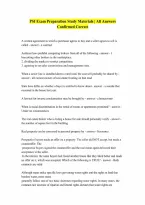 PSI Exam Exam with correct Answers