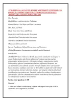 Nur 504 Exam 1 Advanced Health Assessment Questions And &NewLine;Correct Answers &lpar;Verified Answers&rpar; Plus Rationales &NewLine;2026&sol;2027 Q&A &vert; Instant Download Pdf&period;