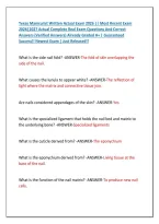 Texas Manicurist Written Actual Exam 2026 &vert;&vert; Most Recent Exam &NewLine;2026&vert;2027 Actual Complete Real Exam Questions And Correct &NewLine;Answers &lpar;Verified Answers&rpar; Already Graded A&plus; &vert; Guaranteed &NewLine;Success&excl;&excl; Newest Exam &vert; Just Released&excl;&excl;