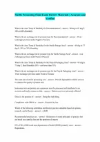 Sterile Processing Final Exam Study Guide Graded A Complete Questions and Verified Answers