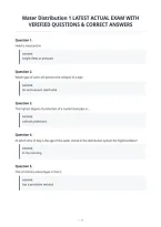 Water Distribution 1 Latest Actual Exam With&NewLine;Verified Questions & Correct Answers