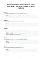 Water Distribution Grade IV&colon; Practice Exam 3&NewLine;UPDATED ACTUAL QUESTIONS AND CORRECT&NewLine;ANSWERS
