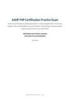 AANP FNP Certification Practice Exam&NewLine;Family Nurse Practitioner Certification Review in Clinical Vignette Style&colon; Assessment&comma; &NewLine;Diagnosis&comma; Plan and Evaluation Across the Lifespan&comma; Pharmacology&comma; Professional Role&comma; &NewLine;Evidence-Based Practice and Health Policy