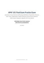 APHY 101 Final Exam Practice Exam&NewLine;Introductory Human Anatomy and Physiology Final Review&colon; Organization&comma; Chemistry&comma; &NewLine;Cells&comma; Tissues&comma; Integumentary&comma; Skeletal&comma; Muscular&comma; Nervous&comma; Senses&comma; Endocrine&comma; &NewLine;Cardiovascular&comma; Respiratory&comma; Digestive and Urinary Syste