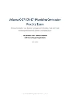 Arizona C-37 &lpar;CR-37&rpar; Plumbing Contractor &NewLine;Practice Exam&NewLine;Arizona Contractor Law&comma; Business Management&comma; Plumbing Code and Trade &NewLine;Knowledge Review with Answers and Explanations&NewLine;200 Multiple-Choice Practice Questions&NewLine;with Answer Key and Explanations&NewLine;2026