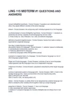 Ling 115 Midterm &num;1 Questions And Answers