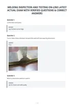 Welding Inspection And Testing On-Line Latest&NewLine;Actual Exam With Verified Questions & Correct&NewLine;Answers