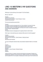 Ling 115 Midterm 2 Hw Questions And Answers
