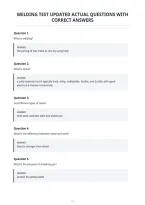 Welding Test Updated Actual Questions With&NewLine;Correct Answers