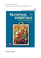 Test Bank For Nutrition Essentials&colon; A Personal Approach 3rd Edition by Wendy J&period; Schiff ISBN 9781260259001 Chapters&lpar;1 to 11&rpar;