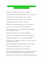 BKAT Critical Care Review 20262027 Exam Question with 100 Correct Answers 2026