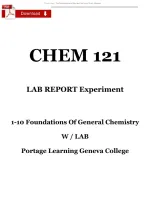 CHEM 121 FINAL EXAM 2027 Updated Actual Questions and Answers Updated &lpar;2026 &sol; 2027&rpar; &lpar;Verified Answers&rpar;- PORTAGE LEARNING&NewLine;