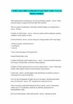 CNOR Questions and Answers Latest 2026 100 Correct Answers Verified A Graded