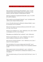 EPA 608 Type 3 Questions and Answers Already Passed Verified Latest Update