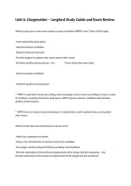 Unit 6&colon; Oxygenation &ndash; Langford Study Guide and Exam Review