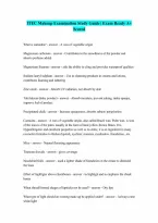 ITEC Makeup 100 Correct Answers Verified A Graded