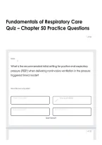 Fundamentals of Respiratory Care Quiz &ndash; Chapter 50 Practice Questions