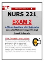 NURS 221 Exam 2 &ndash; Concepts of Pathophysiology Drexel &lpar;Latest 2026&sol;2027&rpar; Actual Questions & Answers to Pass &lpar;Updated PDF&rpar;