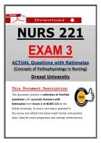 NURS 221 Exam 3 &ndash; Concepts of Pathophysiology Drexel &lpar;Latest 2026&sol;2027&rpar; Actual Questions & Answers to Pass &lpar;Updated PDF&rpar;
