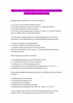 NR 283 Patho Exam 1 Test Questions with Answers 20262027 RATED A