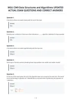 Wgu C949 Data Structures And Algorithms Updated&NewLine;Actual Exam Questions And Correct Answers