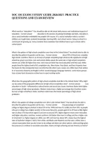  Soc 101 Exam 3 Study Guide 2026&sol;2027&colon; Practice Questions And Exam Review