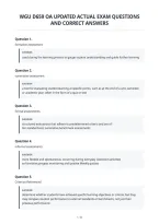 Wgu D659 Oa Updated Actual Exam Questions&NewLine;And Correct Answers&NewLine;