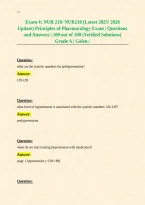 NUR210 &lpar;Latest &period;2025-2026 Update&rpar; Principles of Pharmacology Exam&period;