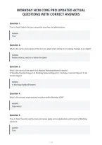Workday Hcm Core Pro Updated Actual&NewLine;Questions With Correct Answers&NewLine;