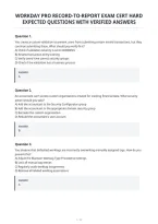 Workday Pro Record-To-Report Exam Cert Hard&NewLine;Expected Questions With Verified Answers