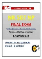 NR 507 NP Final Exam &ndash; Advanced Pathophysiology &ndash; Actual Questions & Answers &lpar;Chamberlain&rpar;