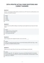 Zdta Updated Actual Exam Questions And&NewLine;Correct Answers