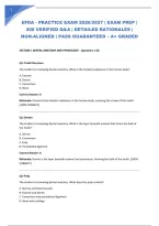 Efda - Practice Exam 2026&sol;2027 &vert; Exam Prep &vert; 200 Verified Q&A &vert; Detailed Rationales &vert; Ngn-Aligned &vert; Pass Guaranteed &ndash; A&plus; Graded