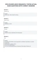 Zeta Phi Beta Info Frequently Tested Actual&NewLine;Exam Questions With Correct Answers