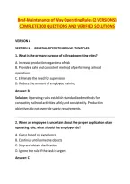 Bnsf-Maintenance of Way Operating Rules &lpar;2 VERSIONS&rpar; &NewLine;COMPLETE 300 QUESTIONS AND VERIFIED SOLUTIONS 