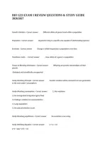 Bio 1223 Exam 1 Review Questions & Study Guide 2026&sol;2027
