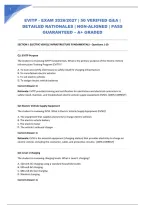 Evitp - Exam 2026&sol;2027 &vert; 50 Verified Q&A &vert; Detailed Rationales &vert; Ngn-Aligned &vert; Pass Guaranteed &ndash; A&plus; Graded