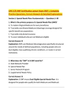 UHC C&sol;D-SNP Certification actual Exam 2027 &vert; Complete &NewLine;Practice Questions&comma; Correct Answers & Detailed Explanations 