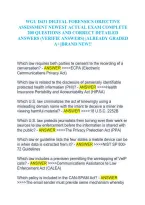 WGU D431 Digital Forensics Practice Exam Questions and Answers